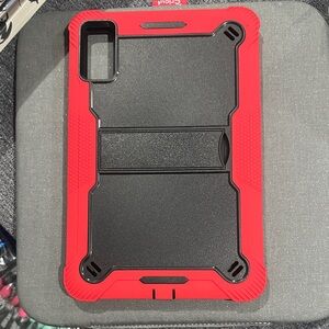 Rugged Red and Black Tablet Case